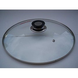 Tempered Glass Lid for Pot & Pans with Vent Hole, 34 cm