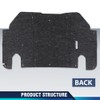 PIT66 Hood Insulation Pad 1/2" with Clips Compatible with Ford