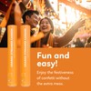 2 Pack Streamer Cannon Confetti Poppers | Biodegradable Orange Confetti