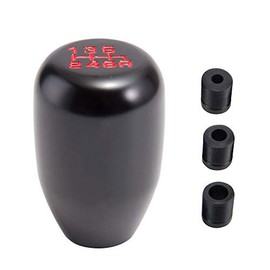 Manual Racing JDM Type-R 6 Speed Manual Gear Shift Knobs Replacement fit for Universal Most of Vehicle(Black)