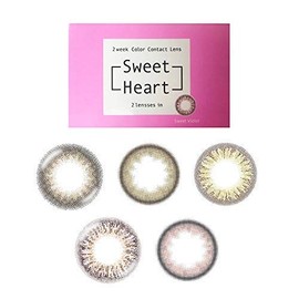 スウィートハート 2week 2週間 1箱2枚入り 【スウィートブラウン 度数：±0.00（度なし）】 同じ度数の2枚入りとなります カラコン Sweet Heart