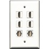RiteAV - 4 Port HDMI 2 Port USB A-A Wall Plate