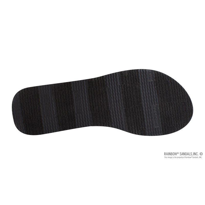 Sandalias Rainbow Bella para mujer, Negro -, 6 US
