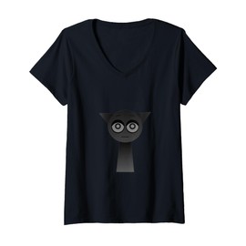 Womens Scary Gray from Sprunki! V-Neck T-Shirt
