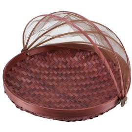 GURU SHOP Fly Protection Fruit Basket – Brown, Size: 25 cm Diameter, Kitchen Accessories, Other