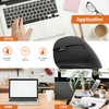 J-Tech Digital Ergonomic Left Hand Mouse with Wireless Connection, AA