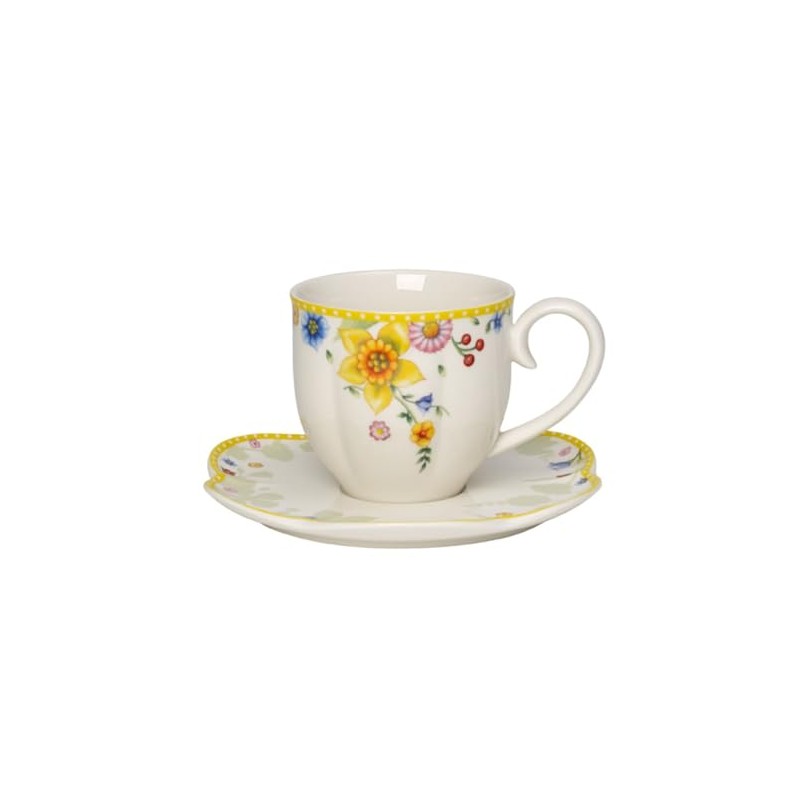 Villeroy & Boch Spring Awakening Coffee Cup with Saucer 2-Piece