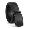 Amexo Men's Automatic Leather Belt without Holes Adjustable Work Belt