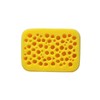 Grout Sponge 3D Bubbles Circles Design Yellow 7.5x5.5x2 in ASMR