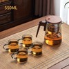Glass Teapot With Wood Handle - Color: 750ML With 2