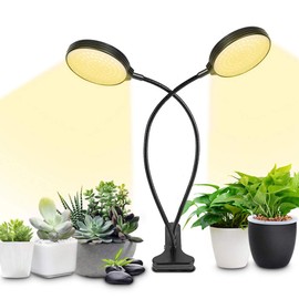 Grow Light 30W Sunlike Full Spectrum LED Plant Grow Lights with Timer Auto On/Off 4/8/12H Waterproof Grow Lamp for Indoor Plants, 5 Dimmable Levels, 3 Switch Modes, Adjustable Gooseneck