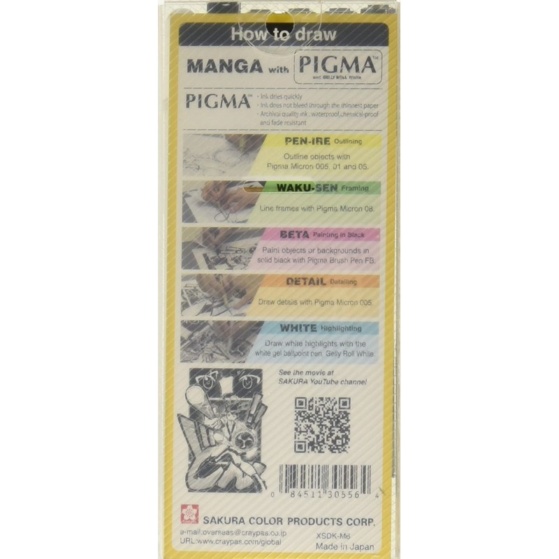 MICRON XSDK-M6 Set Pigma Para Manga