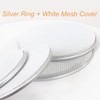 Fielect 2Pcs 8" Speaker Grill Mesh Cover White SubWoofer Grill