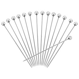15 Pcs Cocktail Picks Stainless Steel Cocktail Picks for Drinks Food Fruit Reusable Fruit Sticks Upgrade Stainless Steel Toothpicks Reusable Martini Picks Cocktail Skewers for Sandwiches Barbeque