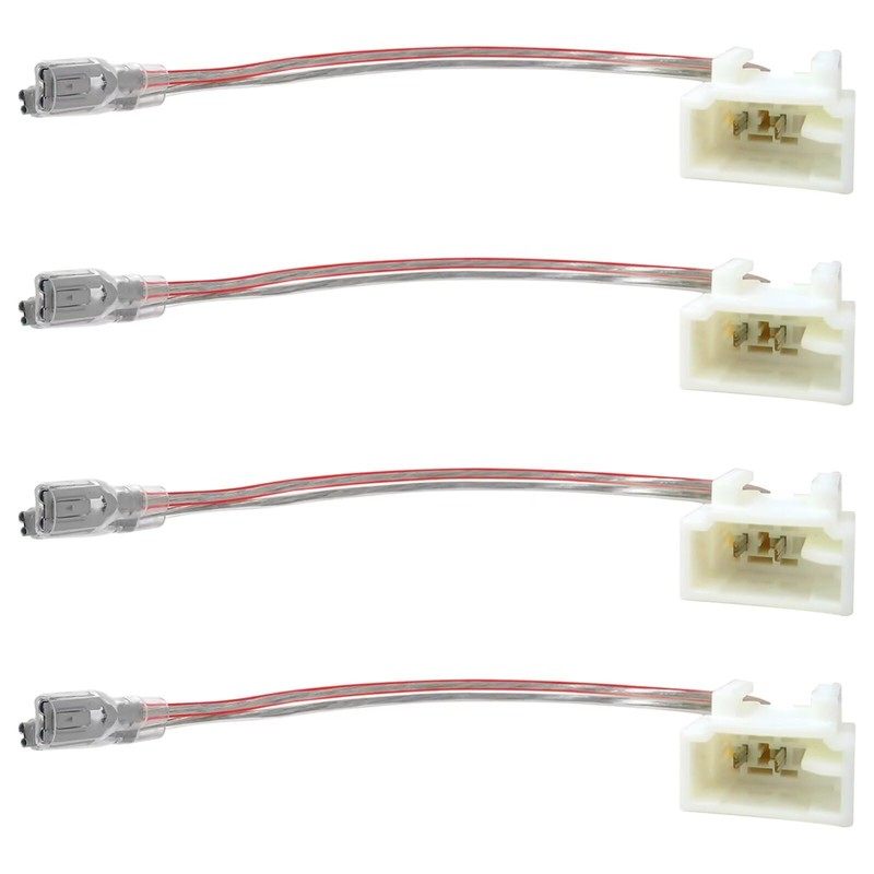 Xspeedonline New 4PCs Car Door Speaker Wiring Harness Adapter Connector