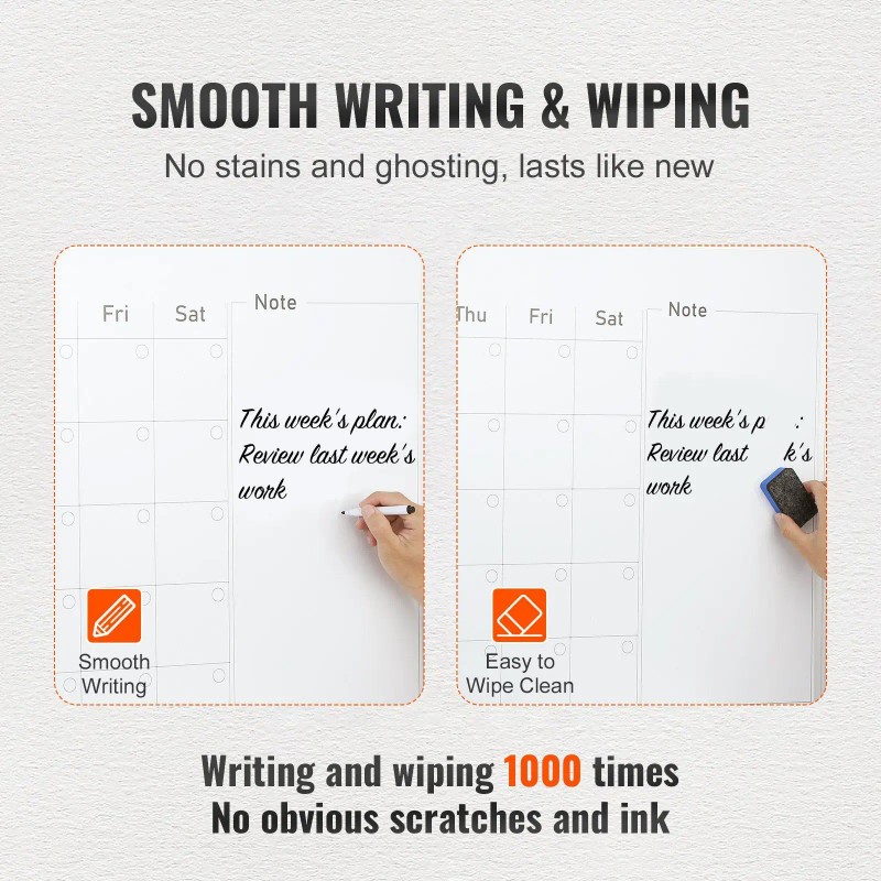 36 X 24 Inches Magnetic Dry Erase Calendar Board Monthly