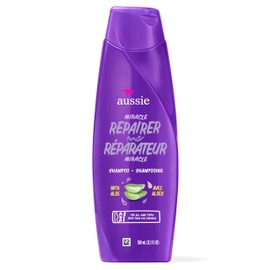 Aussie Aussie Miracle Repairer Shampoo with Aloe for All Hair Types, Paraben Free, 360 mL