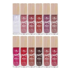 Lip Gloss Thirsty Pout Brillo Labial Italia Set 12 Tonos                                                                                              