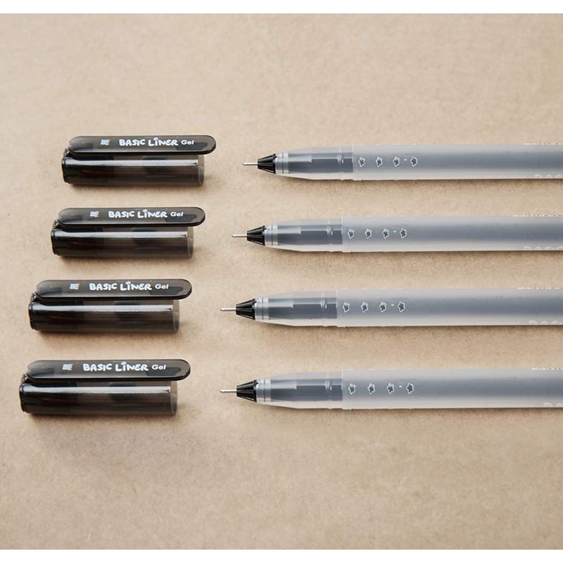 czxwyst 8761 Basic Liner Gel Ink Pens 0.5mm Fine Point