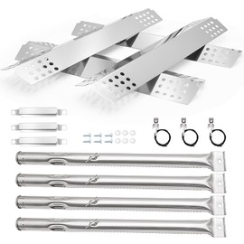Grill Replacement Parts for Charbroil Tru Infrared 463241313, 463241314, Commercial T22-D T47-D T36-D Parts, Stainless Steel Grill Burners, Heat Plate Shields, Carryover Tubes, Igniter Electrodes.
