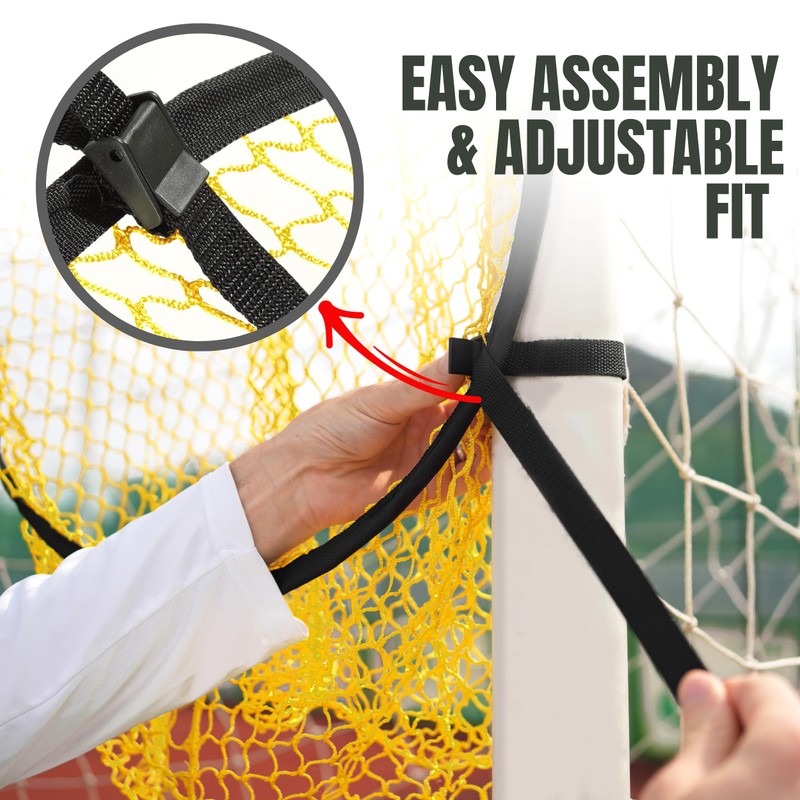 PodiuMax 24'' Top Bins Soccer Target Goal, Easy to Attach