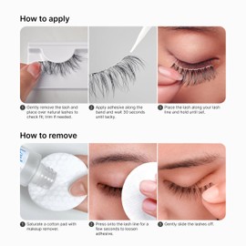 KISS Lash Couture LuXtensions Collection False Eyelashes, Flat Lash Technology, Super Slim Lash Band, Real Lash Extension Fibers, Reusable, Style ‘Cashmere’, 14mm, 1 Pair Strip Lashes