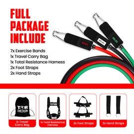 The Total Resistance TR Fit Clubs Harness. 12 lbs, 12" x 9" x 6". Resistance Bands. Strength Training. Mobility Training.