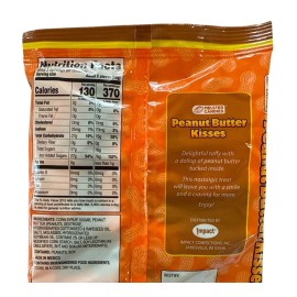Melster Candies Peanut Butter Kisses 3 oz Chewy Taffy Candy Approx 18pcs per Bag