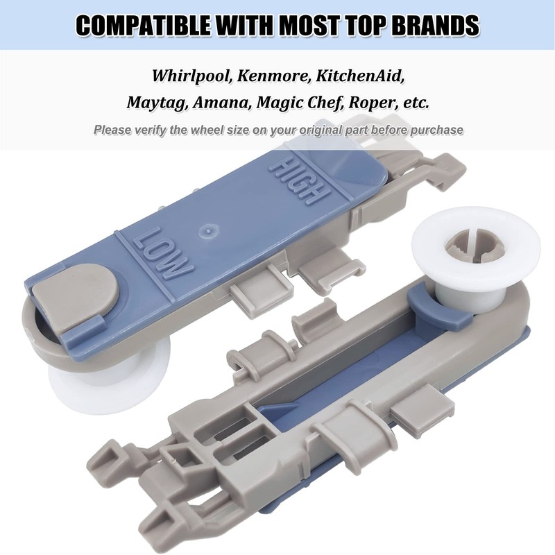 8561996 Dishwasher Upper Rack Wheel Adjuster WP8561996 for Whirlpool Maytag