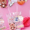 10 Pieces Clear Bags and 10 Greeting Cards, Reusable Tote