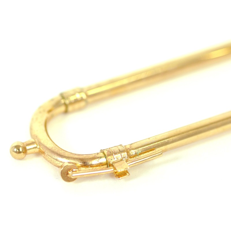 Sunrise Sound House Miniature Musical Instrument Trombone 1/4 Gold