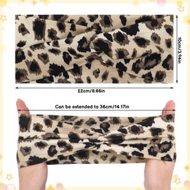 ViEinkaufen 6 Pcs Headbands for Women's Hair, Hair Bands for Women, Elastic Head Bands Wide Soft Ladies Headband Boho Fashion Knotted Head Bands Hair Accessories for Women