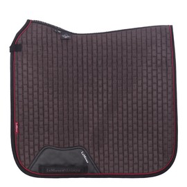 LeMieux Suede Dressage Square - English Saddle Pads for Horses - Equestrian Riding Equipment and Accessories - Cinder - Large