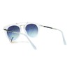 Retro Round Aviator Sunglasses Womens Fashion Aviator Frost White, Purple