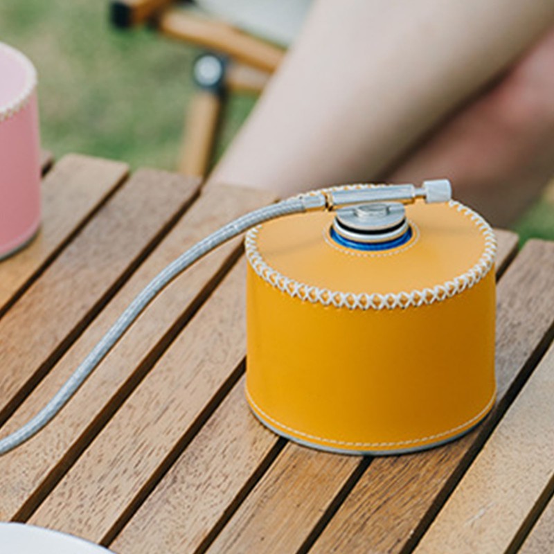 Gas Canister Protective Cover Portable PU Leather Gas Canister Cover