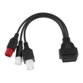 The Lord of the Tools Diagnosekabel OBD2 3 4 6 Pin Adapter Fehlercode-Lesegerät OBD Motorrad OBD-II Diagnosewerkzeug für Motorsysteme, Motorradteile, kompatibel mit Yamaha