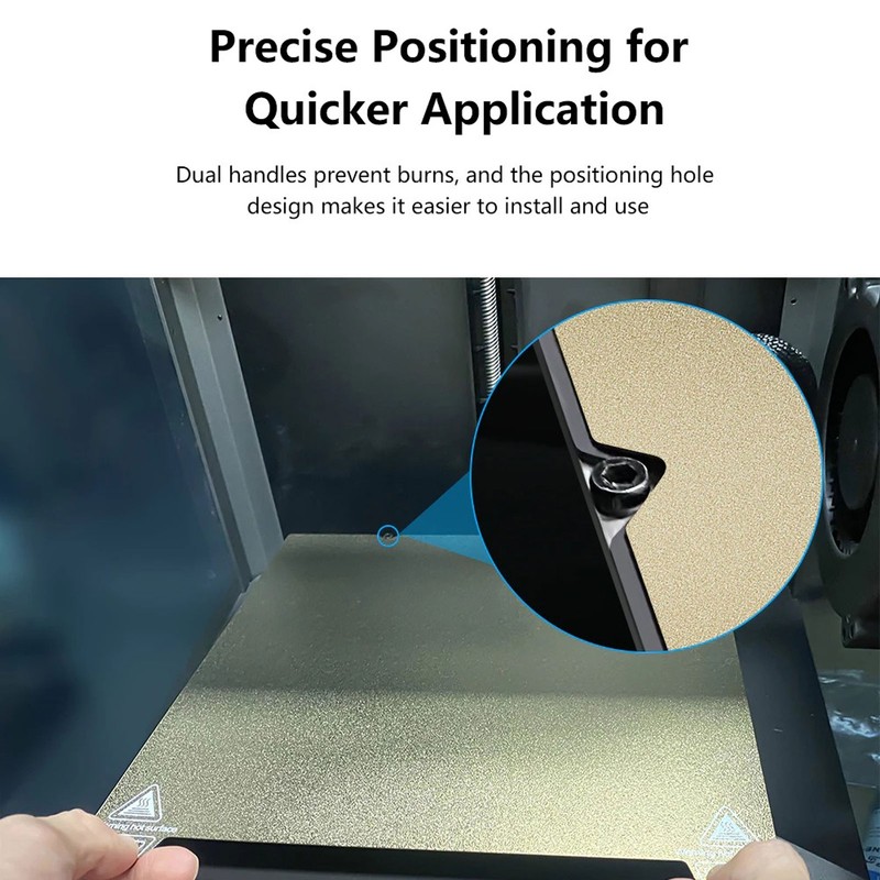 Double Sided Textured PEI Board Spring Steel 235 X 235mm