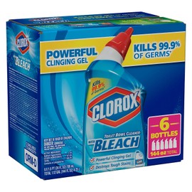 Clorox Toilet Bowl Cleaner with Bleach, 6 Count
