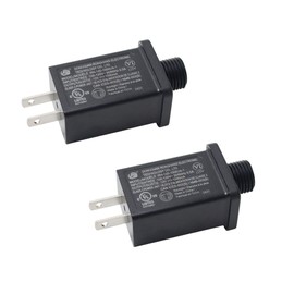 BEISHIDA Class 2 Power Supply 12V-1000mA IP44Low Voltage LED Driver Transformer Replacement Part UL-Listed US Plug Power Adapter Used for Chrismas Trees and LED Strip Lights 2pack