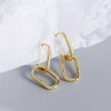 Earrings for Women Double Hoop Earrings Paper Clip Chain Earrings