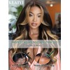 KLAIYI Ombre Highlight Blonde Loose Body Wave Bye Bye Knots