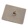 AC250V Single Pole Toggle Switch Antique Bronze Texture Stainless Steel