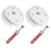 Set of 2 eccentric discs including Fischer Duopower dowels and