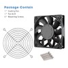 GDSTIME 120mm Fan 120mm x 25mm 12V Fan Dual Ball