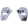 Pair Chrome Front Fog Light Cover Lamp Trims Paste Mounting