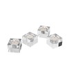 DONOUCLS Home Crystal Tealight Candle Holders Pack of 4, 1.5