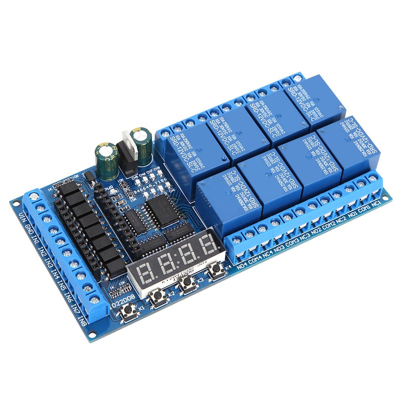 DC 12V 8 Channel Pro Mini PLC Relay Shield Module