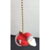 Polystone Folk Santa Figure Polystone Folk Fan Light Chain Pull