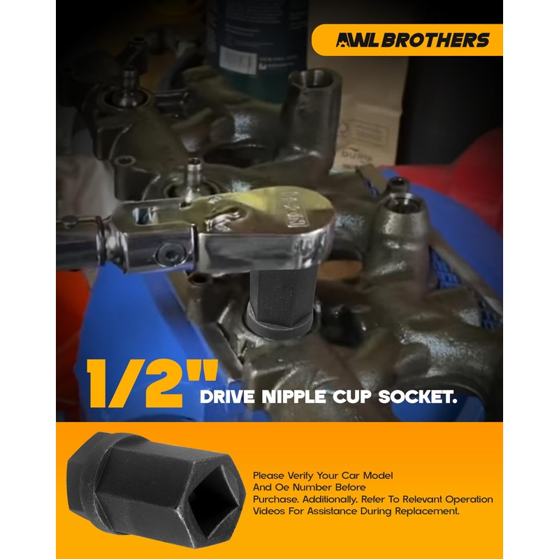 6.0L Diesel Nipple Cup Socket Kit High Pressure Oil Rail