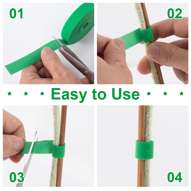 HINZIC 1 Roll Green Plant Tape 16.4 Ft × 0.57